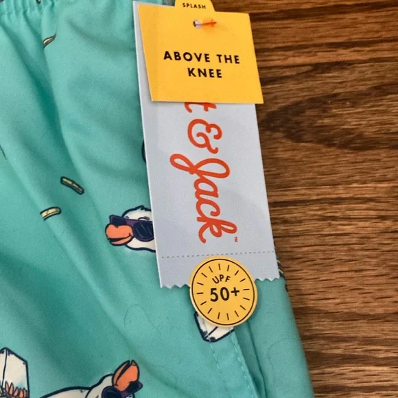 Cat & Jack Teal Swim Shorts NWT boys size 14 - Picture 2 of 9